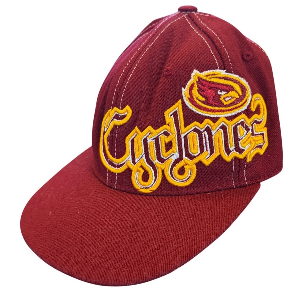 Top of the World Iowa State Cyclones Hat Cardinal Red One-Fit Stretch Cap Mens